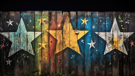 paint grafitti starsの素材