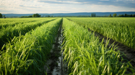 foliage harvest asparagus greenの素材