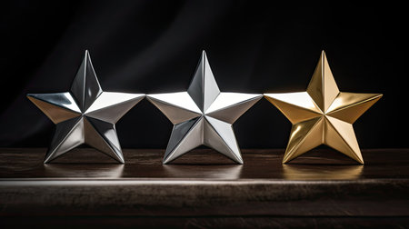 recognition gold silver bronze starの素材