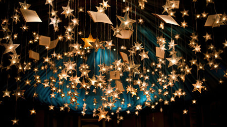 ceiling a letter starの素材
