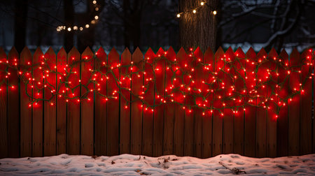 decoration string of christmas lightsの素材