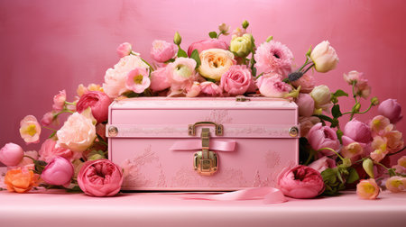 vibrant pink gift boxesの素材