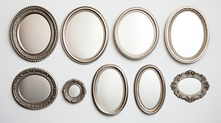 sizes silver oval frameの素材