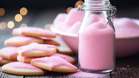 cookies pink sparkle dustの素材
