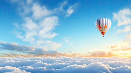 blue sky clouds sunの素材