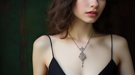 pendant silver chain necklaceの素材