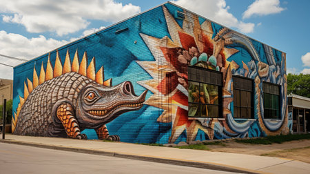 mural lone star beer armadilloの素材