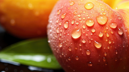 ripe orange peach fruitの素材