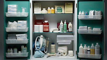 cabinet home health equipmentの素材