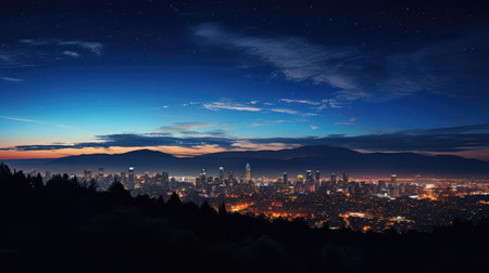 twilight city and starsの素材
