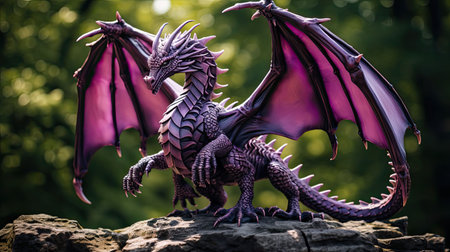 statue purple dragonの素材