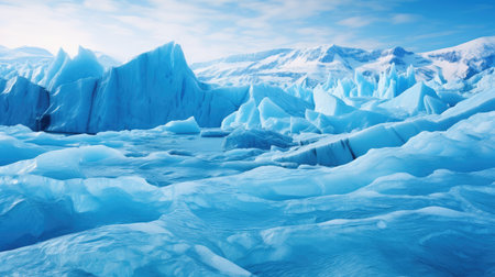 ice cool background blueの素材