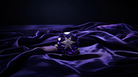 cushion purple starの素材