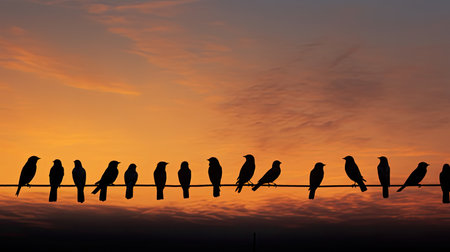 gathering dark birdsの素材