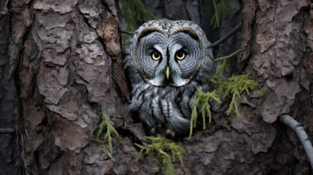 cryptic grey owlの素材