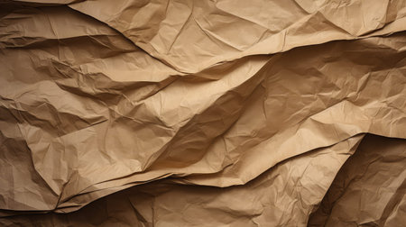 crumpled brown cardboard textureの素材