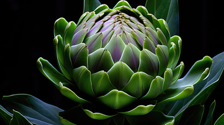 light artichoke flowerの素材