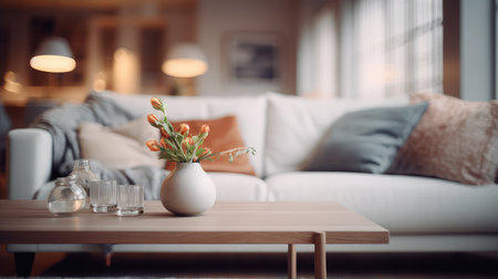 sofa blurred home interior designの素材