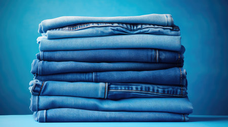 classic blue jeans backgroundの素材