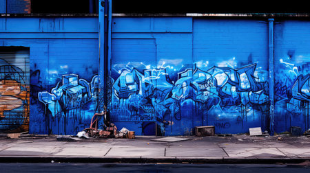 urban blue industrial backgroundの素材