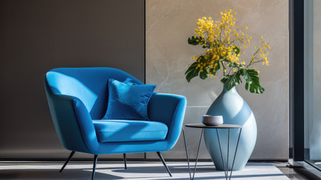 chair blue design elementsの素材