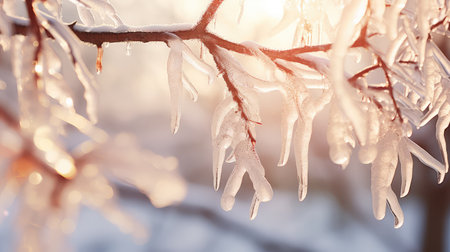 ice light winter backgroundの素材