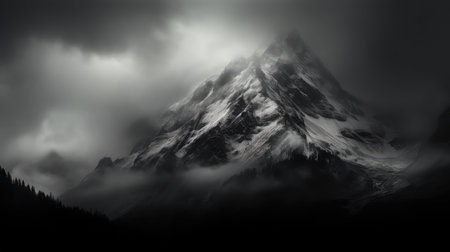 ethereal dark mountainの素材