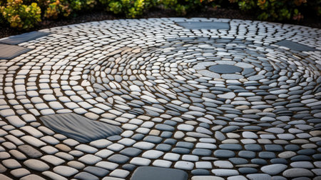 tiles gray circleの素材