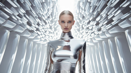 fashion silver backdropの素材