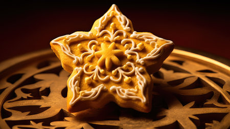 decorated yellow starの素材