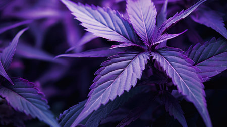 vibrant purple weedの素材