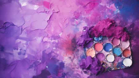palette purple paintの素材