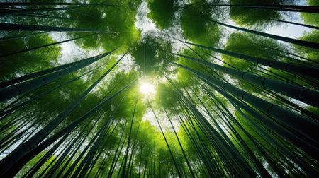 tall bamboo forestの素材