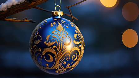 design blue gold ornamentsの素材