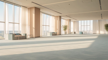 atmosphere clean building interiorの素材