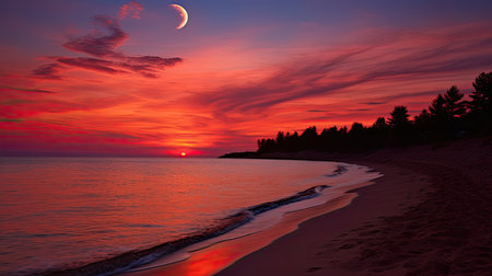 horizon astrology sun moonの素材