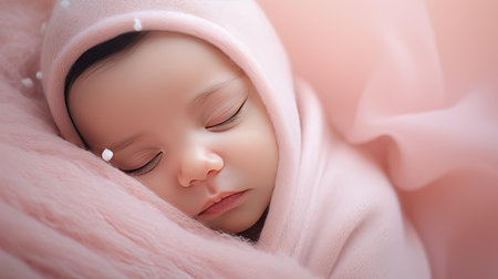 sleeping pink babyの素材
