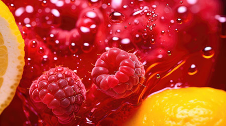 up juice raspberry fruitの素材