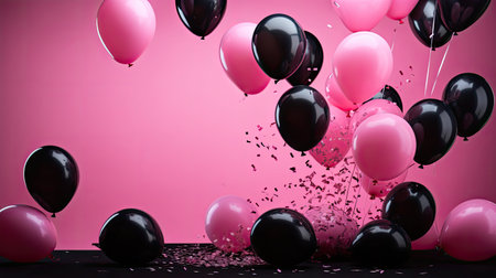 dark black and pink backgroundの素材