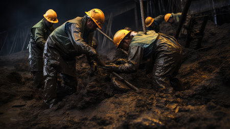 pipeline oil workerの素材