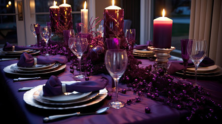 tablecloth new year purpleの素材