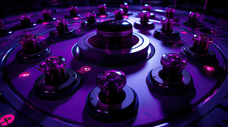 tech power button purpleの素材