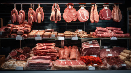 ham pig meat productionの素材