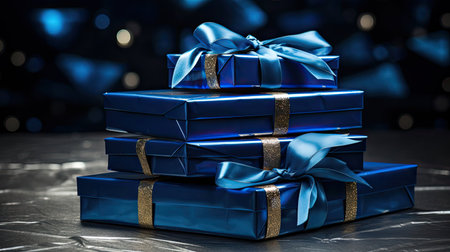 boxes blue foilの素材