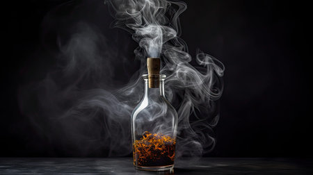 depth dark smoky backgroundの素材