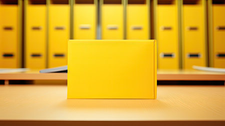 up yellow binderの素材