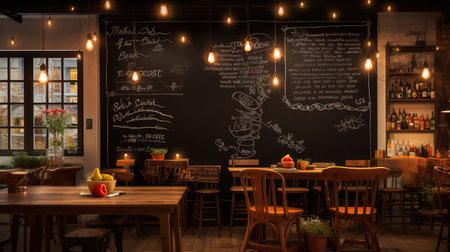 glow string lights chalkboardの素材