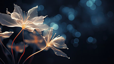 glow light flare black backgroundの素材