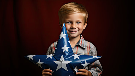 hmade red white and blue starの素材