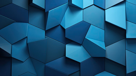 triangles blue geometric shapesの素材